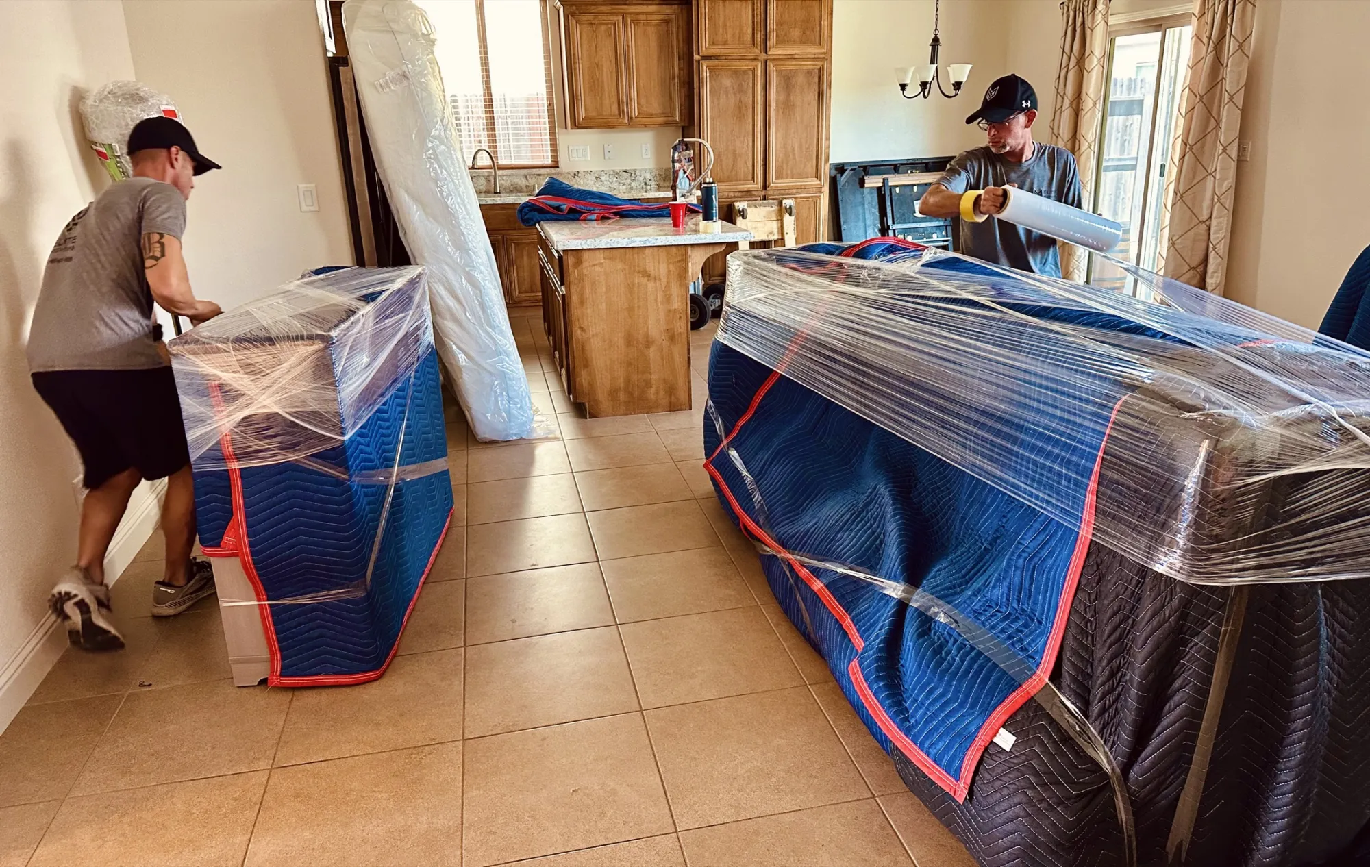 Pad-wrapped furniture care