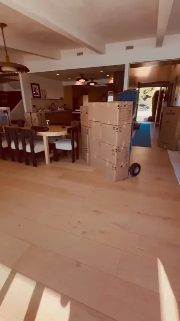 Beachfront estate, move-in day