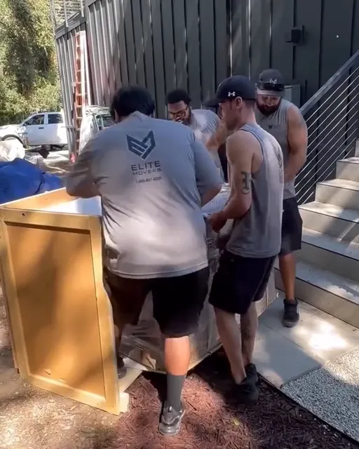 Heavy game table, wrapped and carried in